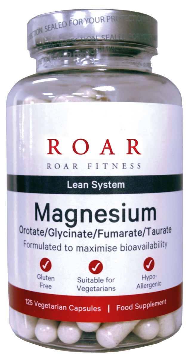 Roar Fitness Lean System Magnesium supplement bottle